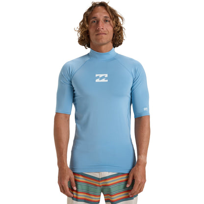 Billabong Mens Waves All Day Short Sleeve Swim Swimming Rash Vest