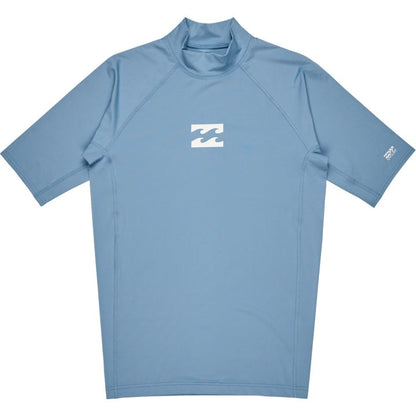 Billabong Mens Waves All Day Short Sleeve Swim Swimming Rash Vest
