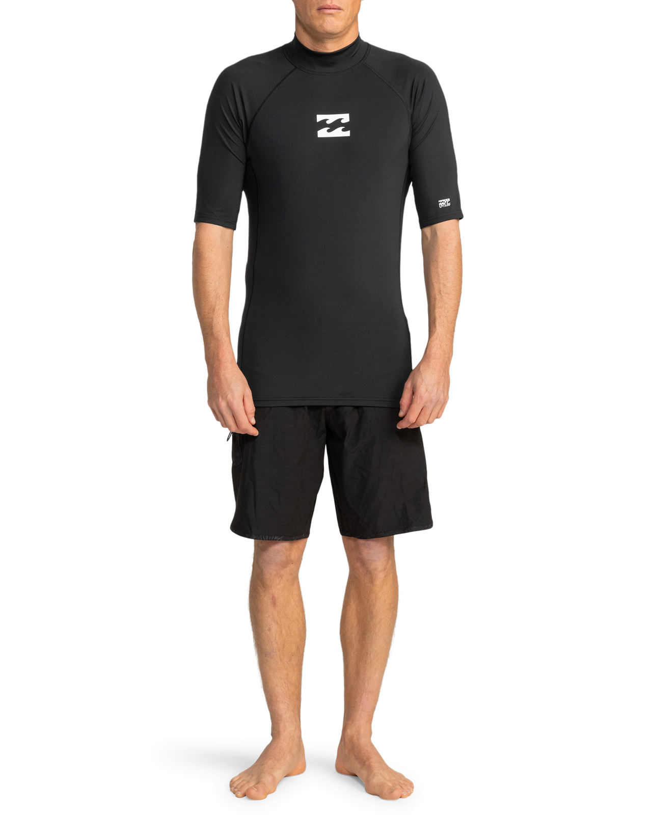 Billabong Mens Waves All Day Short Sleeve Swim Swimming Rash Vest
