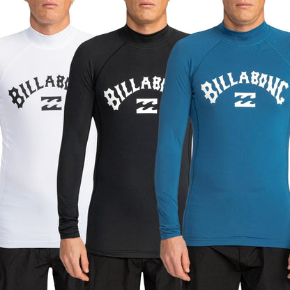 Billabong Mens Logo Surf Long Sleeve Rash Vest