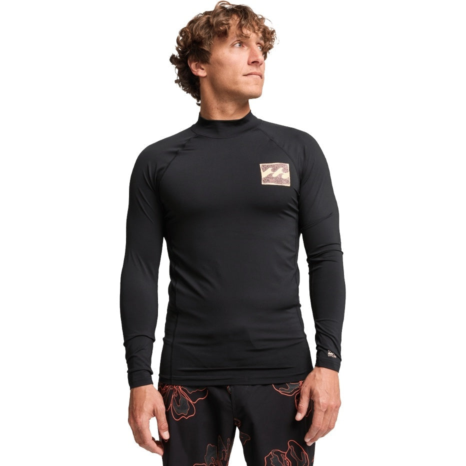 Billabong Mens Re Issue 50+ UPF Long Sleeve Rash Vest