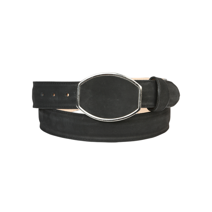 El General Men’s Western Nubuck Black Belt