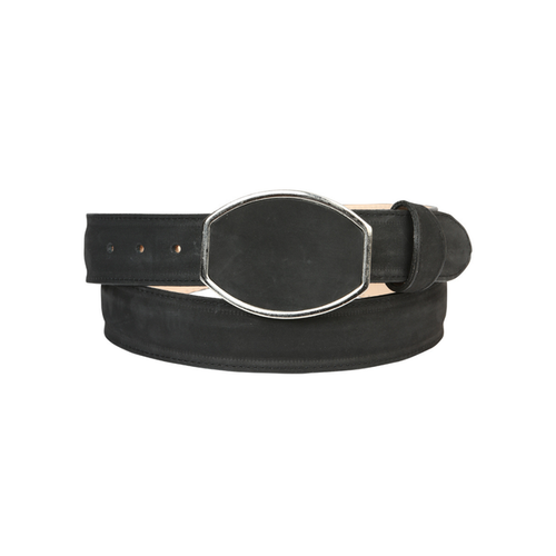 El General Men’s Western Nubuck Black Belt