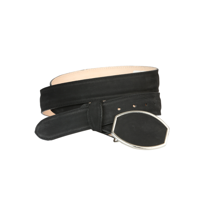 El General Men’s Western Nubuck Black Belt