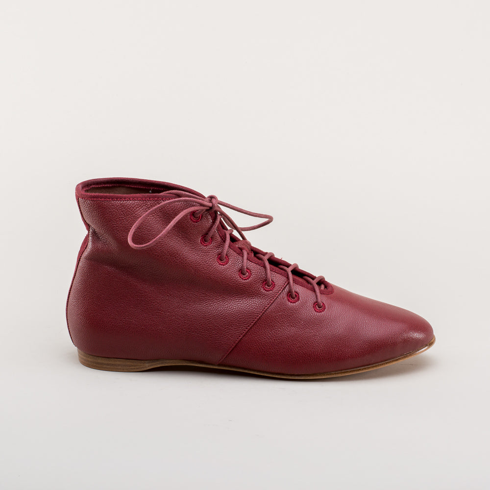 Emma Regency Leather Boots (Oxblood)
