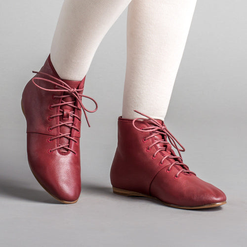 Emma Regency Leather Boots (Oxblood)