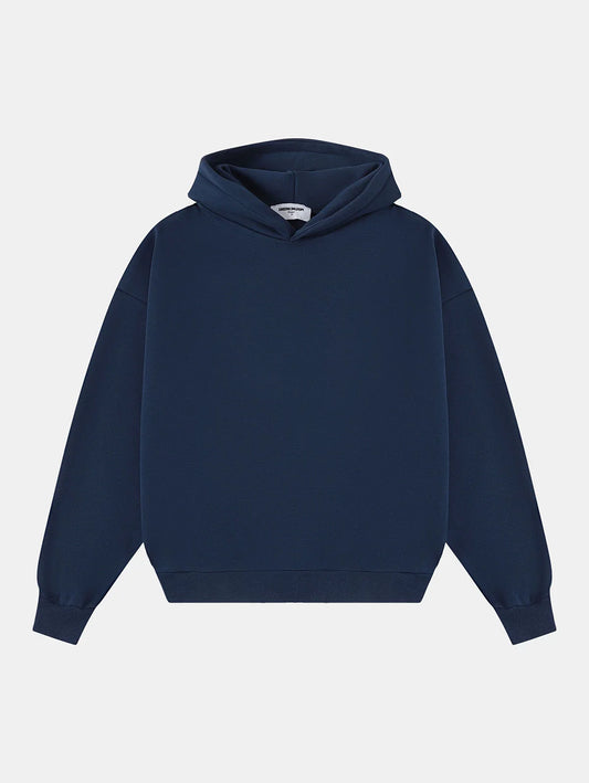 500 GSM BOXY CROPPED 'DENIM BLUE' HOODIE