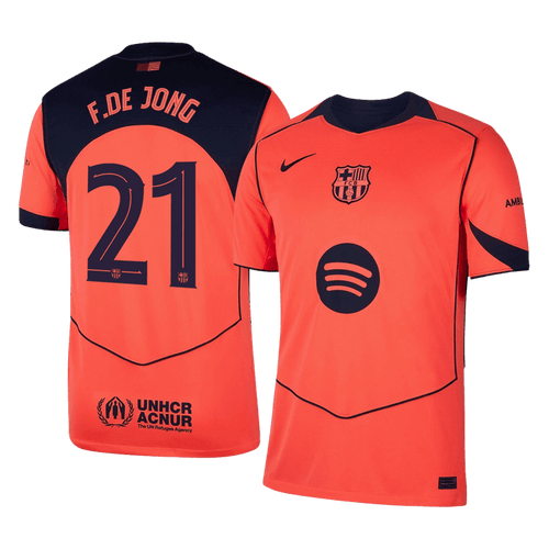 F.DE JONG #21 Barcelona Third Away Soccer Jersey 2025/26 -UCL