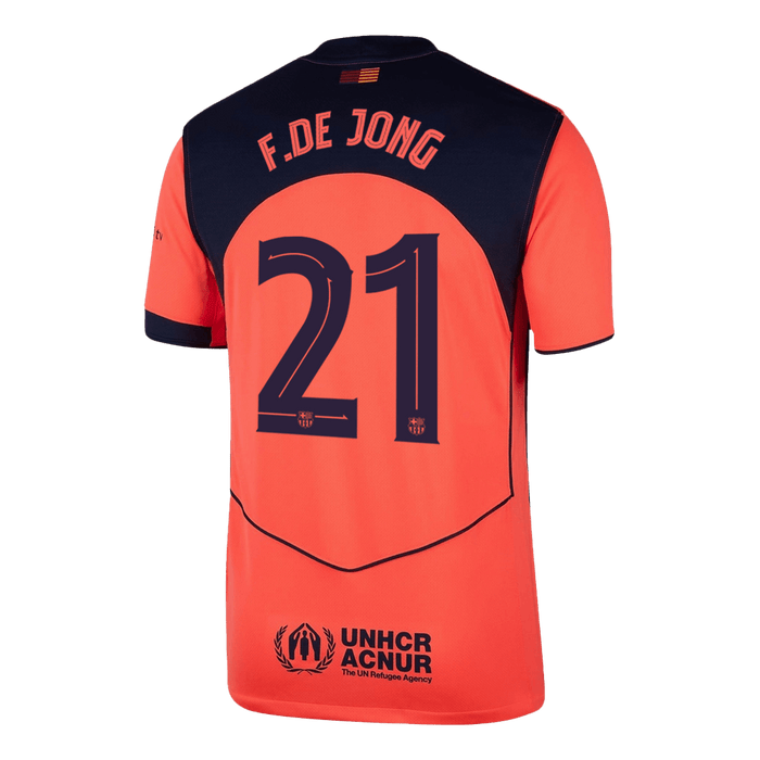 F.DE JONG #21 Barcelona Third Away Soccer Jersey 2025/26 -UCL