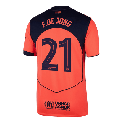 F.DE JONG #21 Barcelona Third Away Soccer Jersey 2025/26 -UCL
