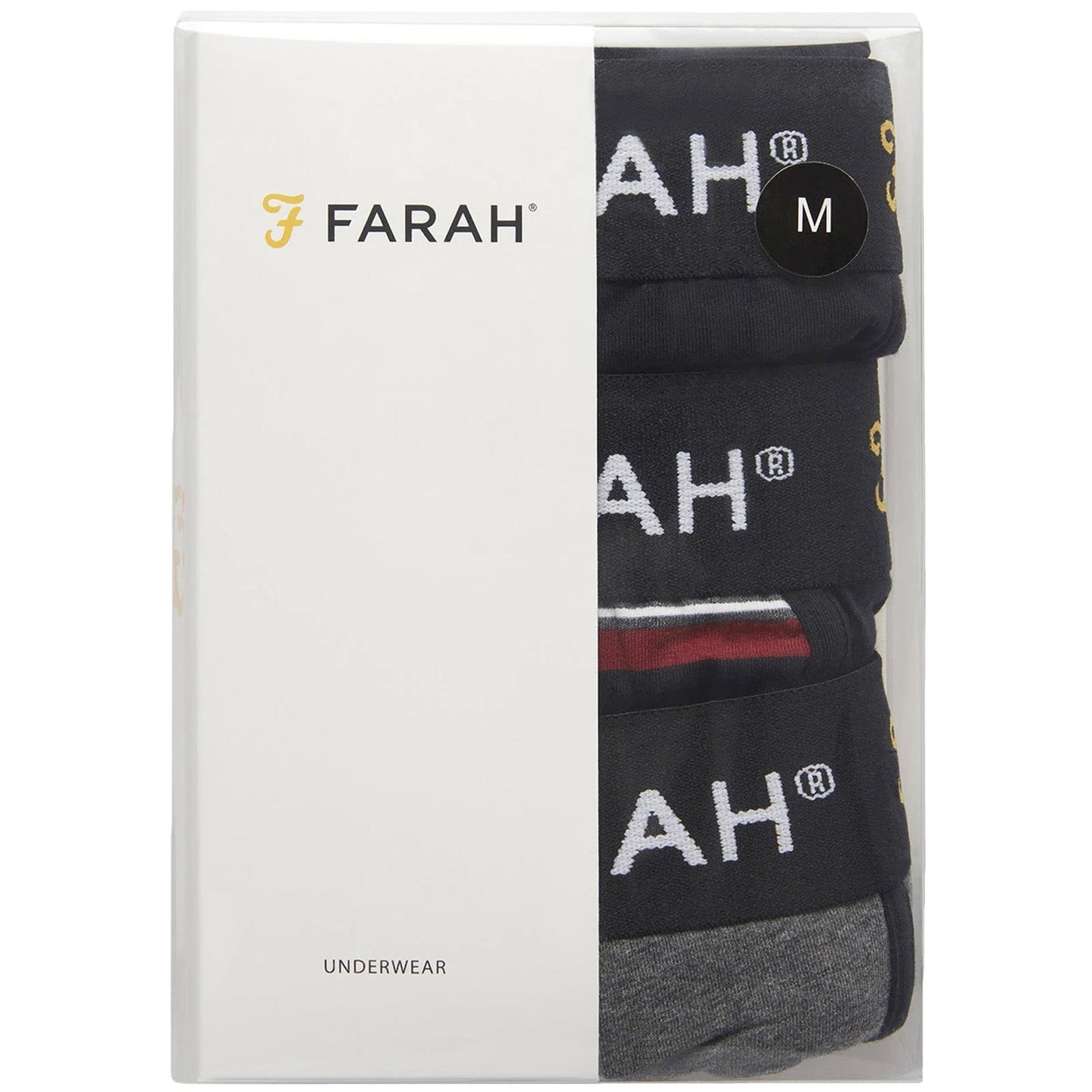 3 Pack Farah Mens Hagon Boxer Shorts - Assorted
