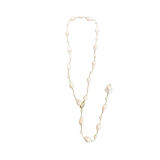 Freshwater Pearl Lariat Necklace