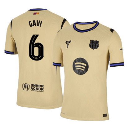 GAVI #6 Barcelona Away Authentic Soccer Jersey 2025/26 - UCL