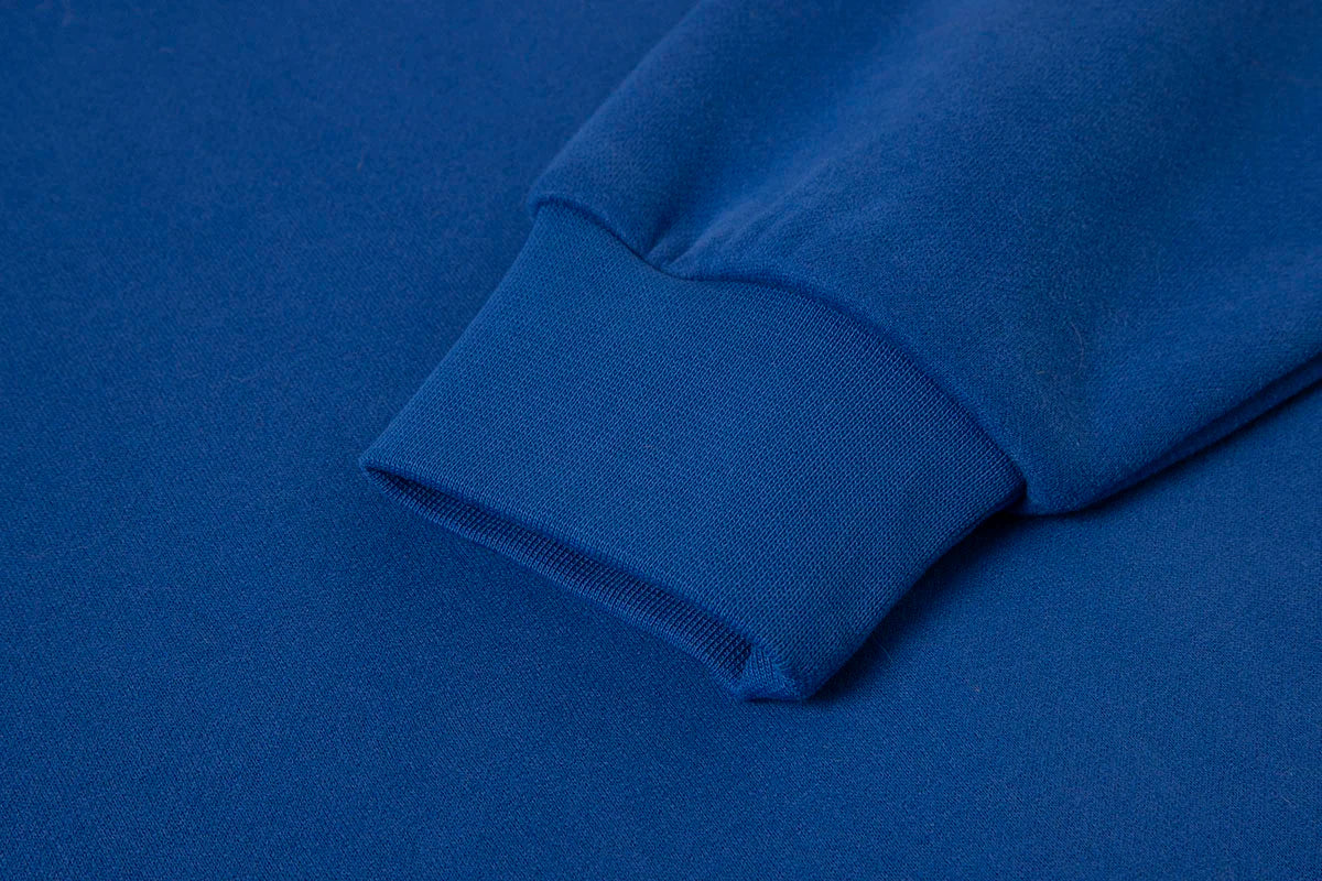 360 GSM CROPPED FIT 'CHEMICAL BLUE' HOODIE