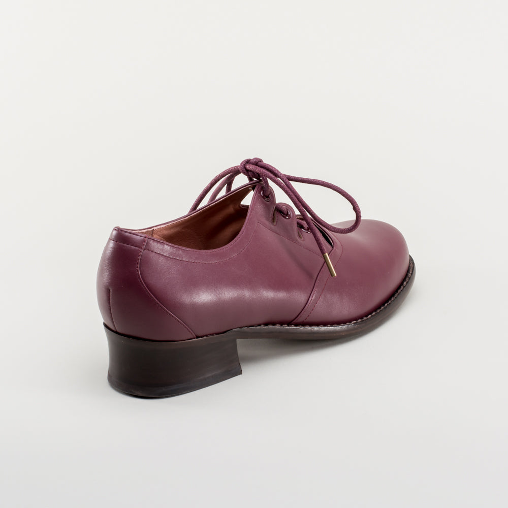Ghillie Vintage Lace-Up Shoes (Merlot)