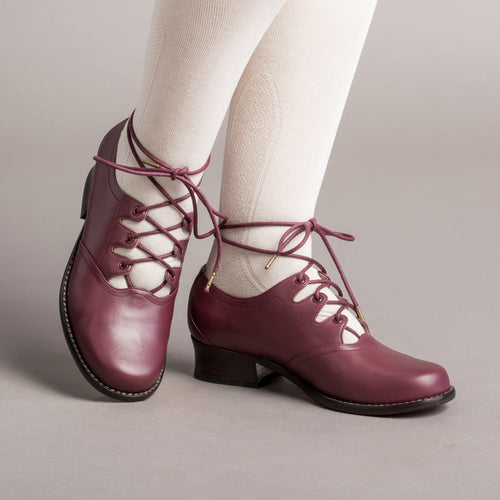 Ghillie Vintage Lace-Up Shoes (Merlot)