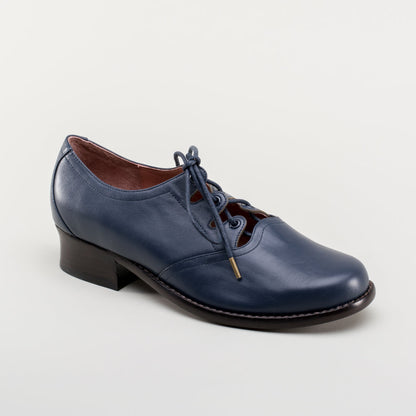 Ghillie Vintage Lace-Up Shoes (Navy)