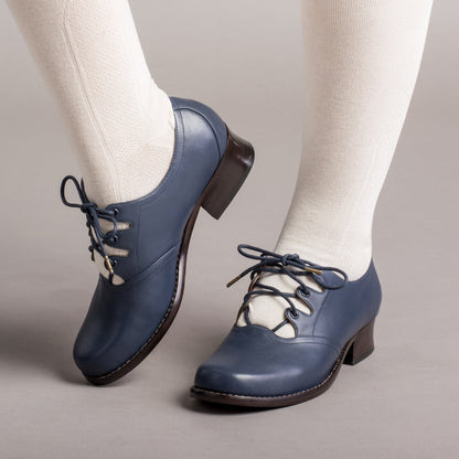 Ghillie Vintage Lace-Up Shoes (Navy)