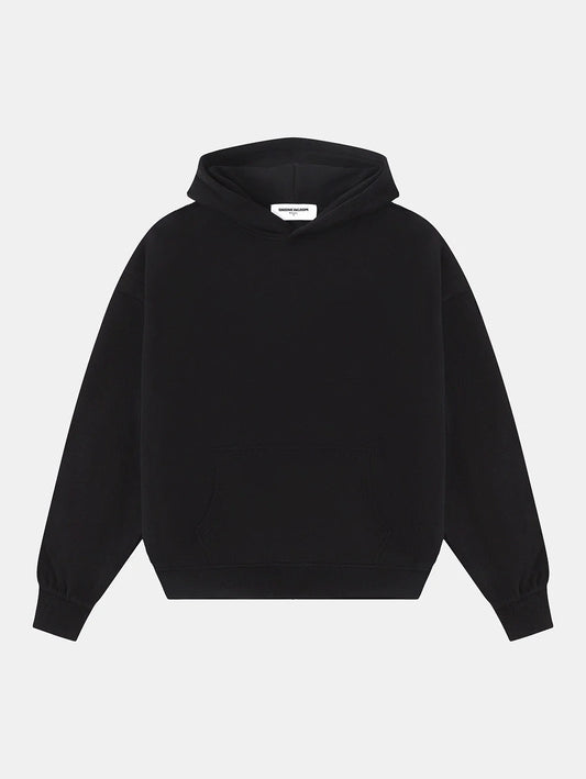 360 GSM CROPPED FIT 'BLACK' HOODIE