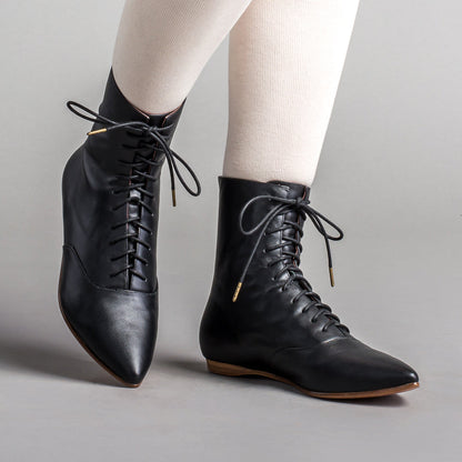 Hartfield Regency Leather Boots (Black)