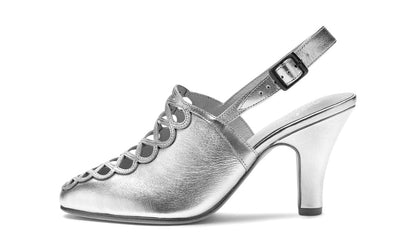 Hedy Vintage Slingbacks (Silver/Gold)