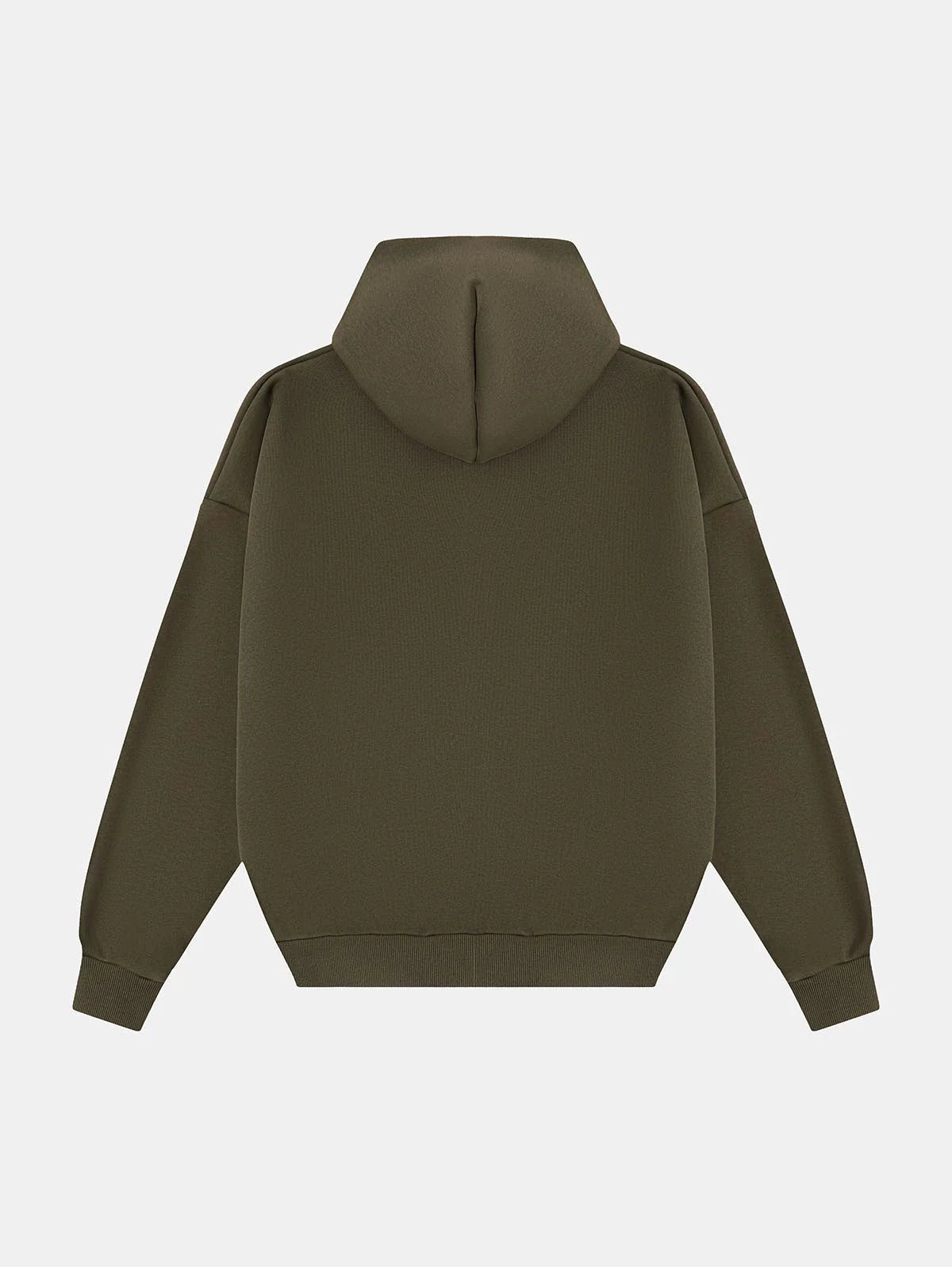 500 GSM BOXY CROPPED 'OLIVE' HOODIE