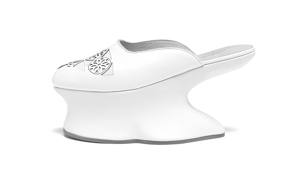 Isabella Venetian Chopines (Ivory)