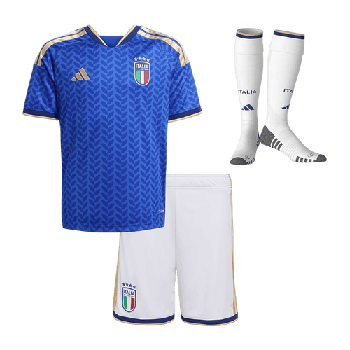 Italy Home World Cup Kids Soccer Jerseys Full Kit 2025/26
