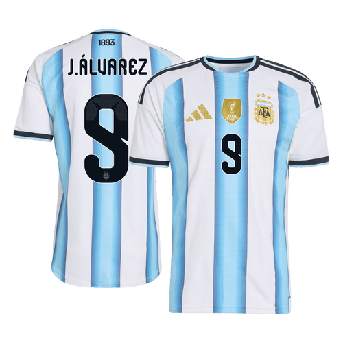 J. ALVAREZ #9 Argentina Home Player Version Jersey World Cup 2026