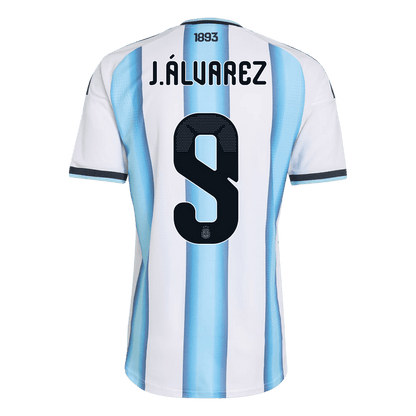 J. ALVAREZ #9 Argentina Home Player Version Jersey World Cup 2026