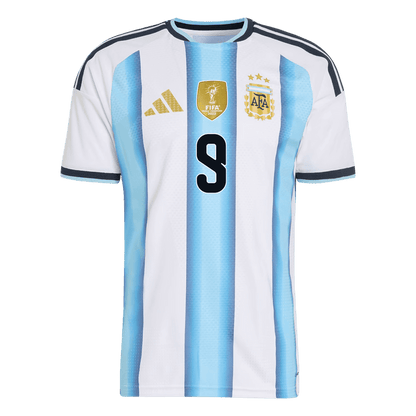 J. ALVAREZ #9 Argentina Home Player Version Jersey World Cup 2026