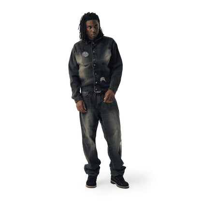 JACKET SUFGLO JEANS DENIM BROWN - Four Street