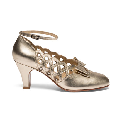 Jessie Vintage Pumps Wide (Gold)
