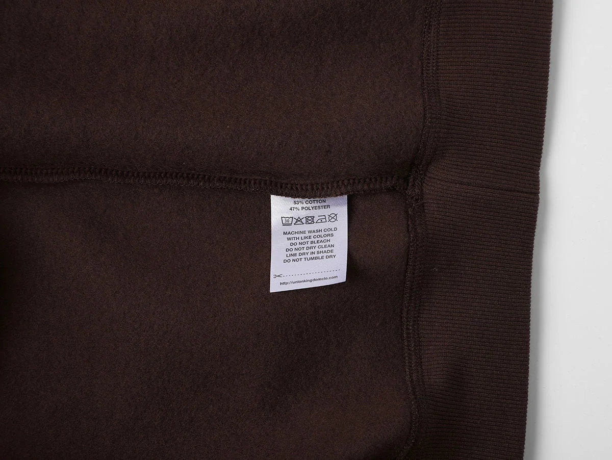 360 GSM CROPPED FIT 'BROWN' HOODIE