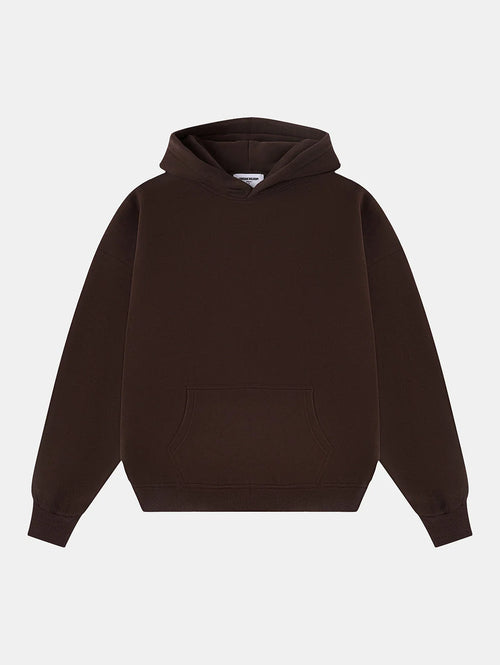 360 GSM CROPPED FIT 'BROWN' HOODIE