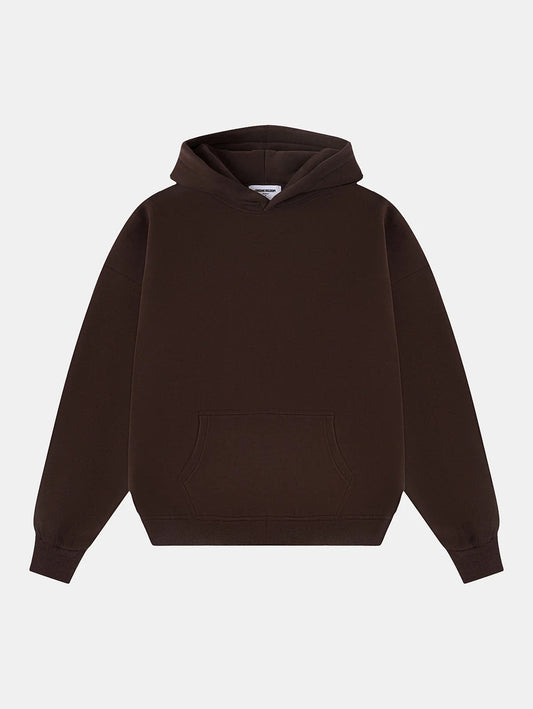 360 GSM CROPPED FIT 'BROWN' HOODIE