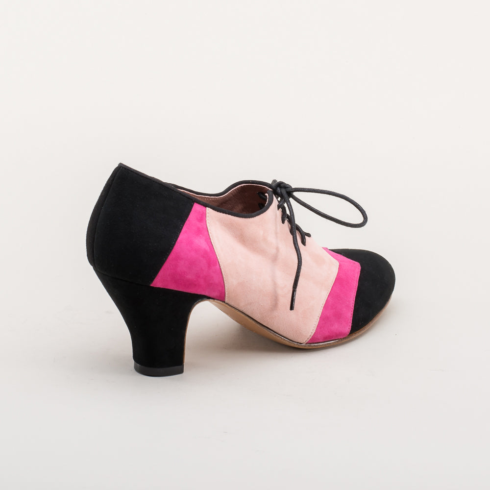 Karolina Retro Oxfords (Pink/Black)