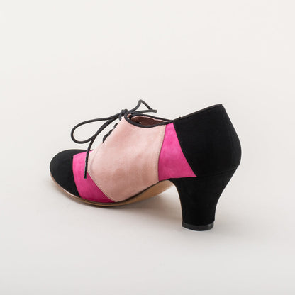 Karolina Retro Oxfords (Pink/Black)