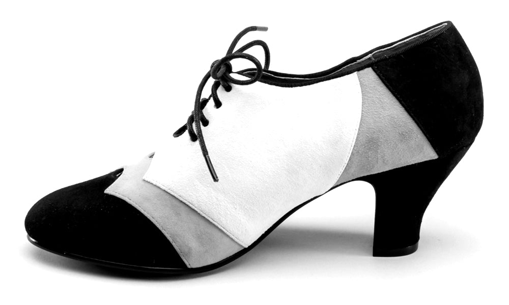 Karolina Retro Oxfords (Black/Yellow/Ivory)