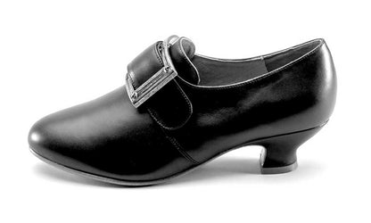 Kensington 18th Century Leather Shoes Wide (Black)