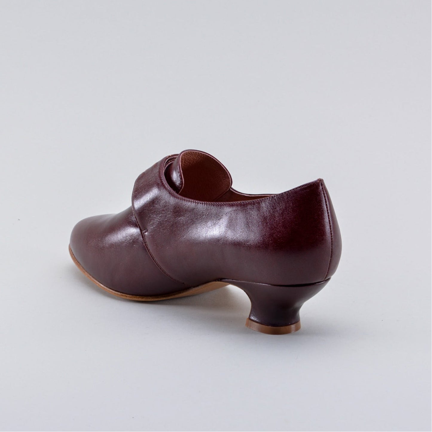 Kensington 18th Century Leather Shoes Wide (Bordeaux)