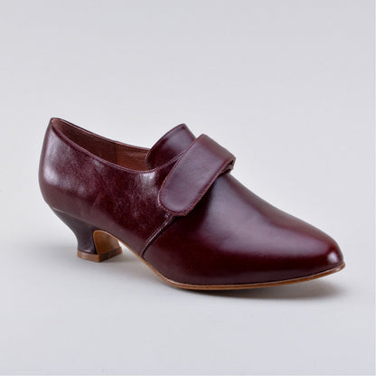 Kensington 18th Century Leather Shoes Wide (Bordeaux)