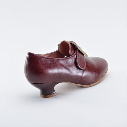 Kensington 18th Century Leather Shoes (Bordeaux)
