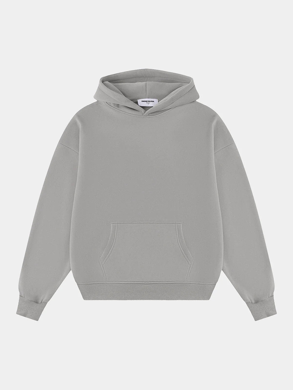 360 GSM CROPPED FIT 'SILVER GRAY' HOODIE