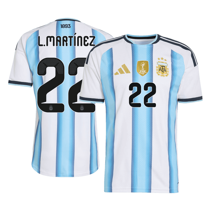 L. MARTINEZ #22 Argentina Home Player Version Jersey World Cup 2026