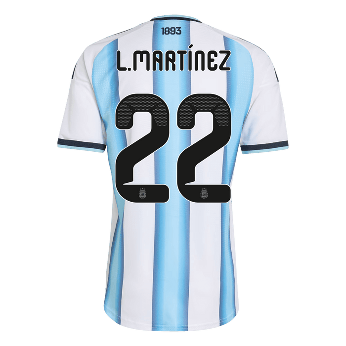L. MARTINEZ #22 Argentina Home Player Version Jersey World Cup 2026