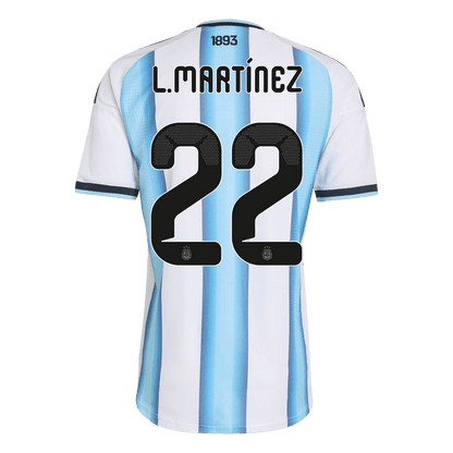 L. MARTINEZ #22 Argentina Home Player Version Jersey World Cup 2026