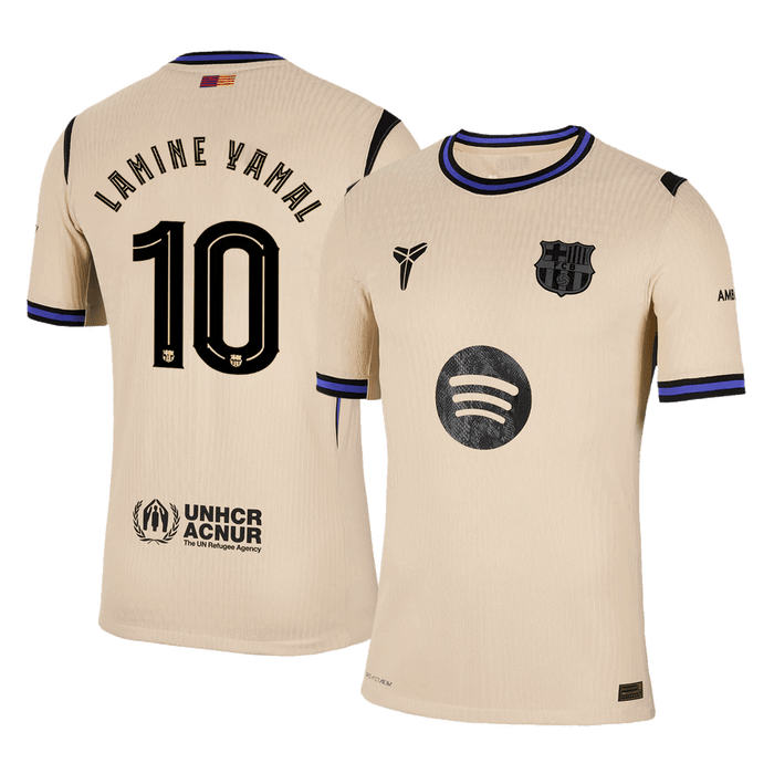 LAMINE YAMAL #10 Barcelona Away Authentic Soccer Jersey 2025/26 - UCL