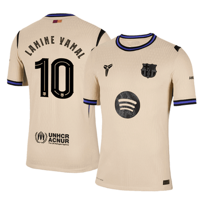 LAMINE YAMAL #10 Barcelona Away Authentic Soccer Jersey 2025/26 - UCL