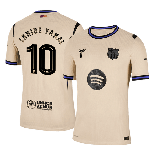 LAMINE YAMAL #10 Barcelona Away Authentic Soccer Jersey 2025/26 - UCL